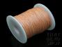 1mm Apricot Waxed Cotton Cord Roll - 100 Yards